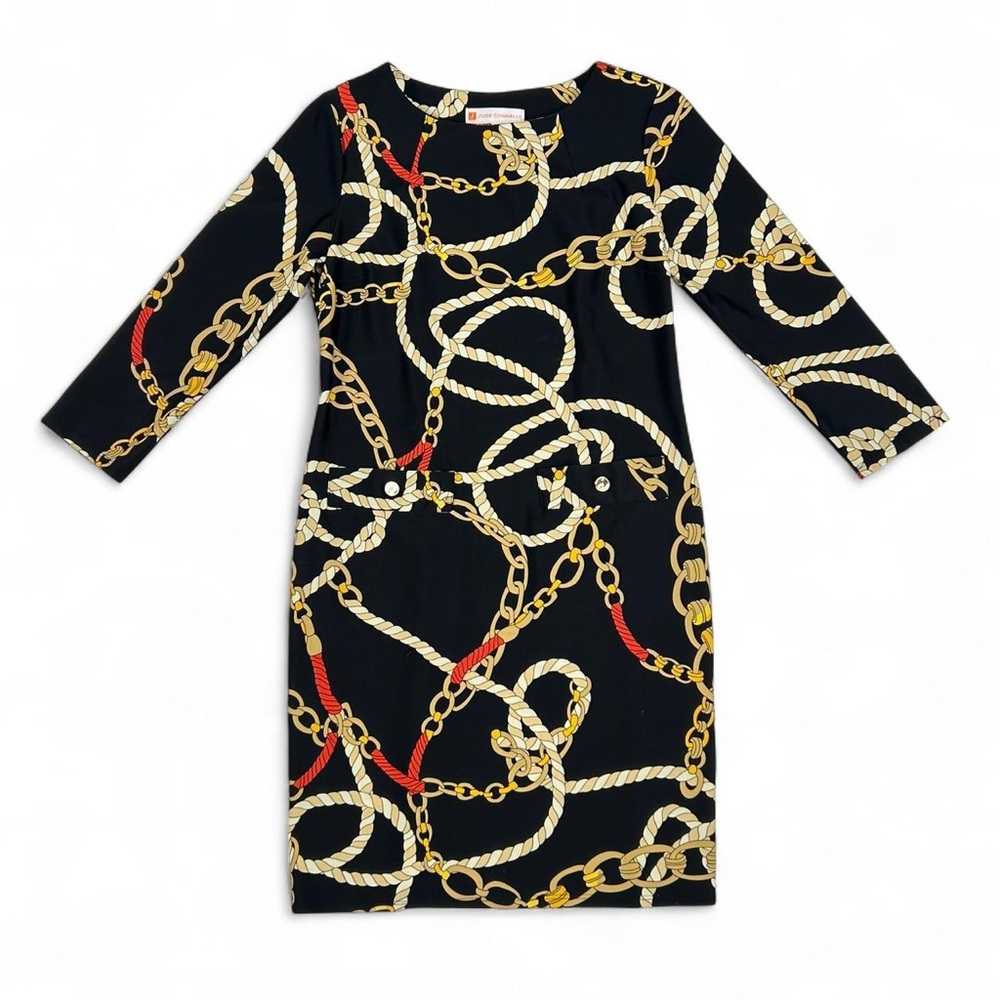 Sabine Dress in Ribbons and Chains Black Size XS Jude Connally